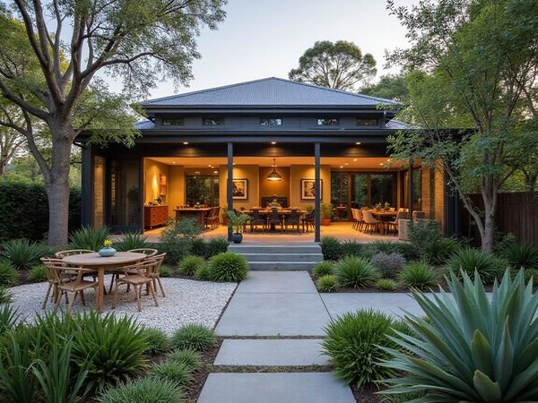 Contemporary courtyard garden